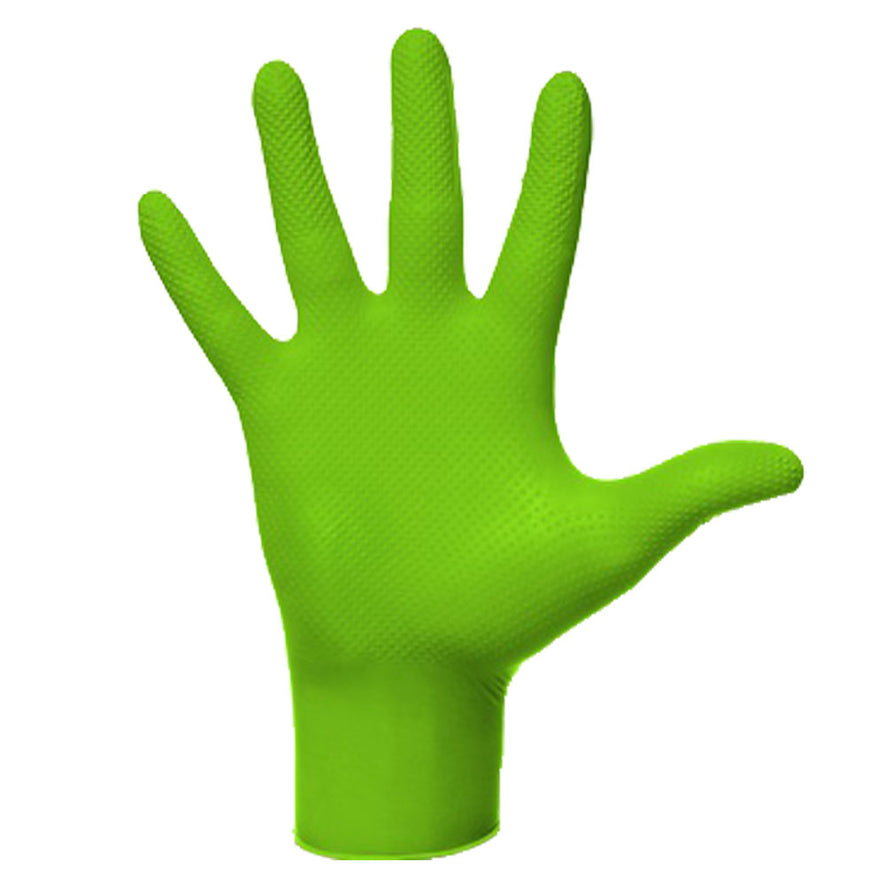 Mercator Ideall Grip Multi Use Green Nitrile Gloves